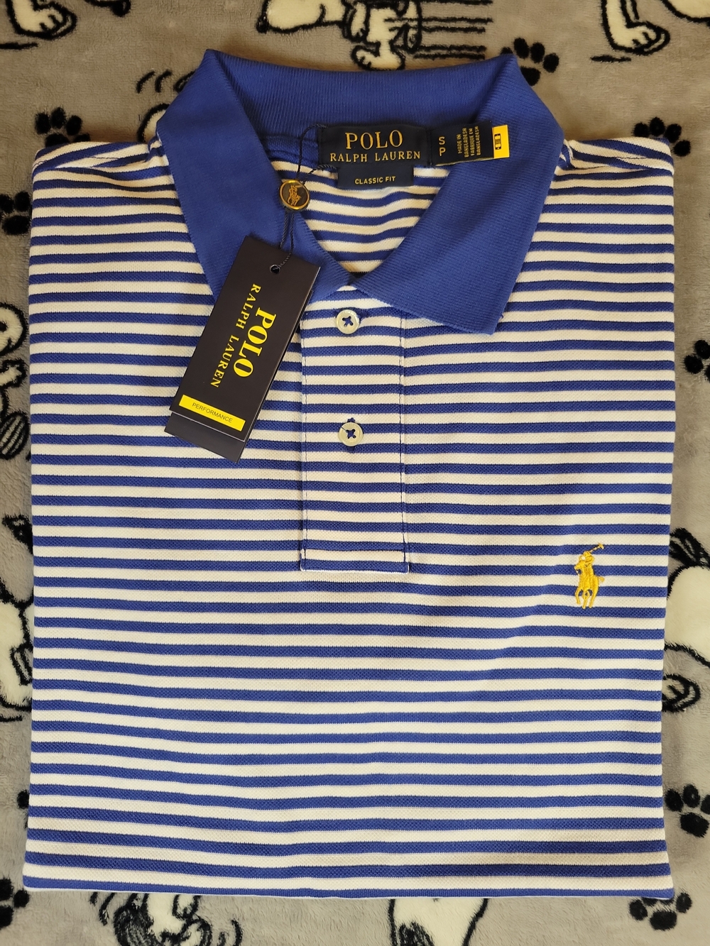 Polo Ralph Lauren Men's Classic Fit Blue & White Striped Size Small